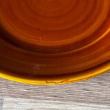 Vintage set of 6 Luneville honey brown plates