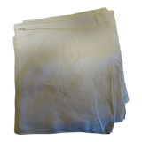 Lot de 9 serviettes anciennes monogrammées HW