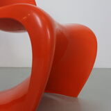 Orange Original Panton S Chairs by Verner Panton for Herman Miller, 1968