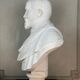 White Carrara marble bust, circa 1880.