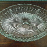 Vintage serving dish with aperitif, appetizers with its 2 serving accessories, original box