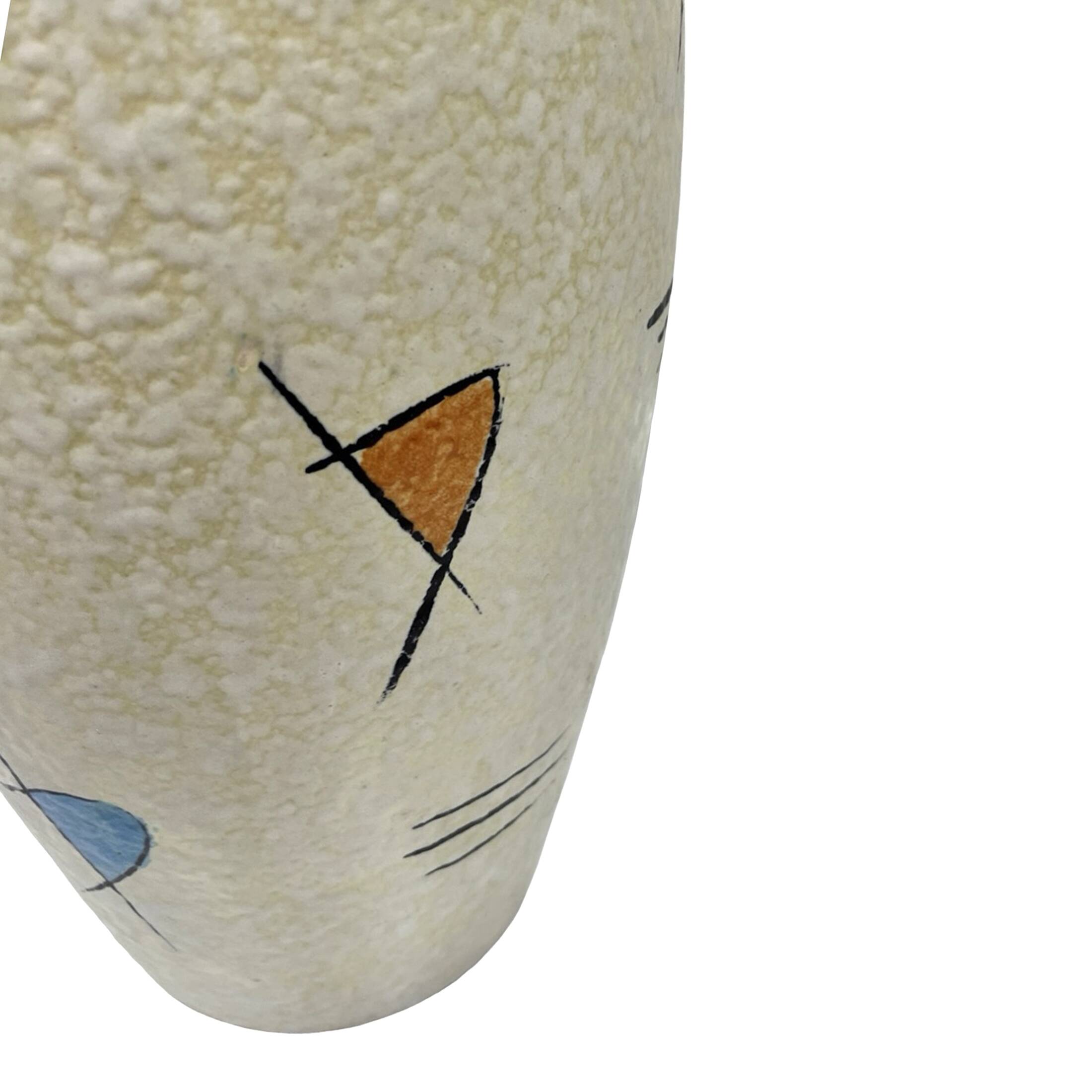 Bay Keramik West Germany Vintage Floor Vase 1960s Abstract New Look