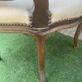 Basket bed and its two armchairs