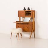 Danish teak secretire with hidden vanity attr. to Poul Volther, 1960s