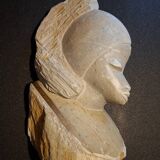 Handcrafted stone bust