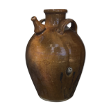 Varnished oil jug
