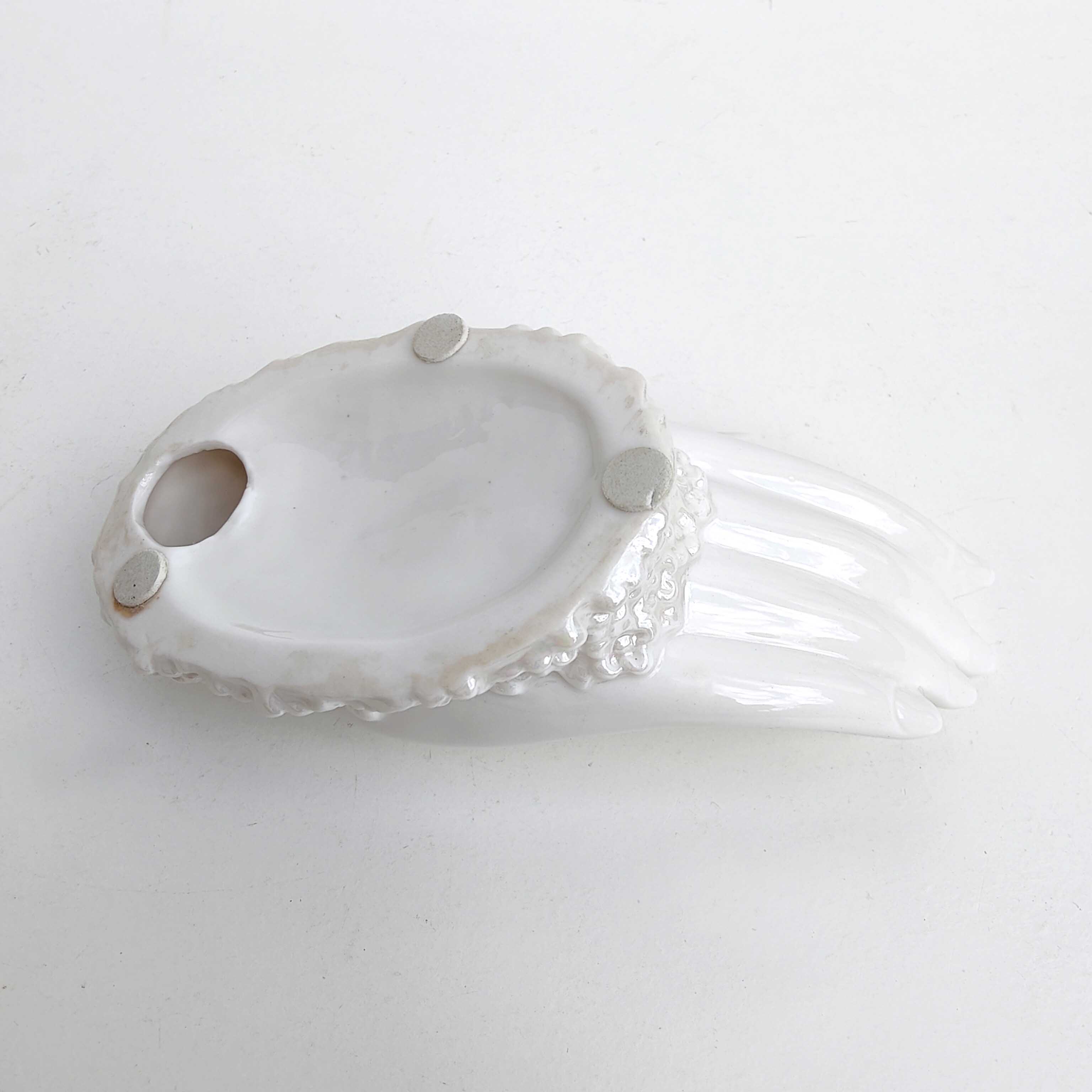 Hand soap holder and porcelain jewelry