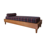 Day Bed vintage, bois massif, 1960