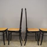 Chairs in bent beech and vienna straw, 1980