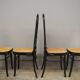 Chairs in bent beech and vienna straw, 1980