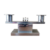 Art deco lamp foot in chrome metal