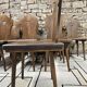 Lot chaises bistrot alsacienne 1960