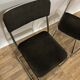 Lot de 4 chaises années 70 métal chromé