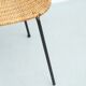 Gian Franco Legler attributed rattan stool, 1950s