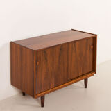 Danish small rosewood sideboard attributed to Hundevad, 1960s