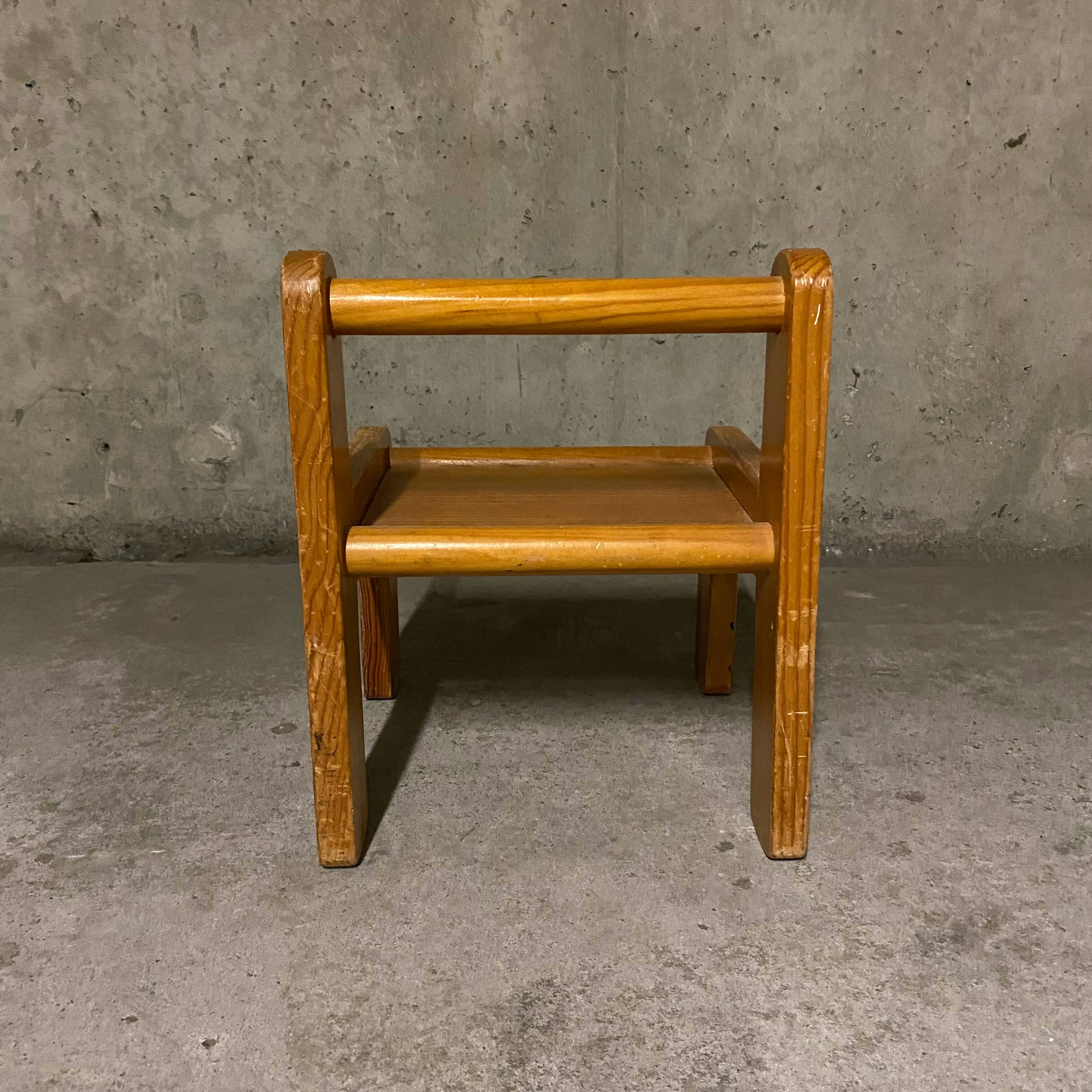Brutalist children's chair and desk Habitat 1970