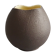Andreas Kastl Studio ceramic vase brown yellow, small art ceramic vase