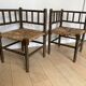 Fauteuils d’angle bois tourné