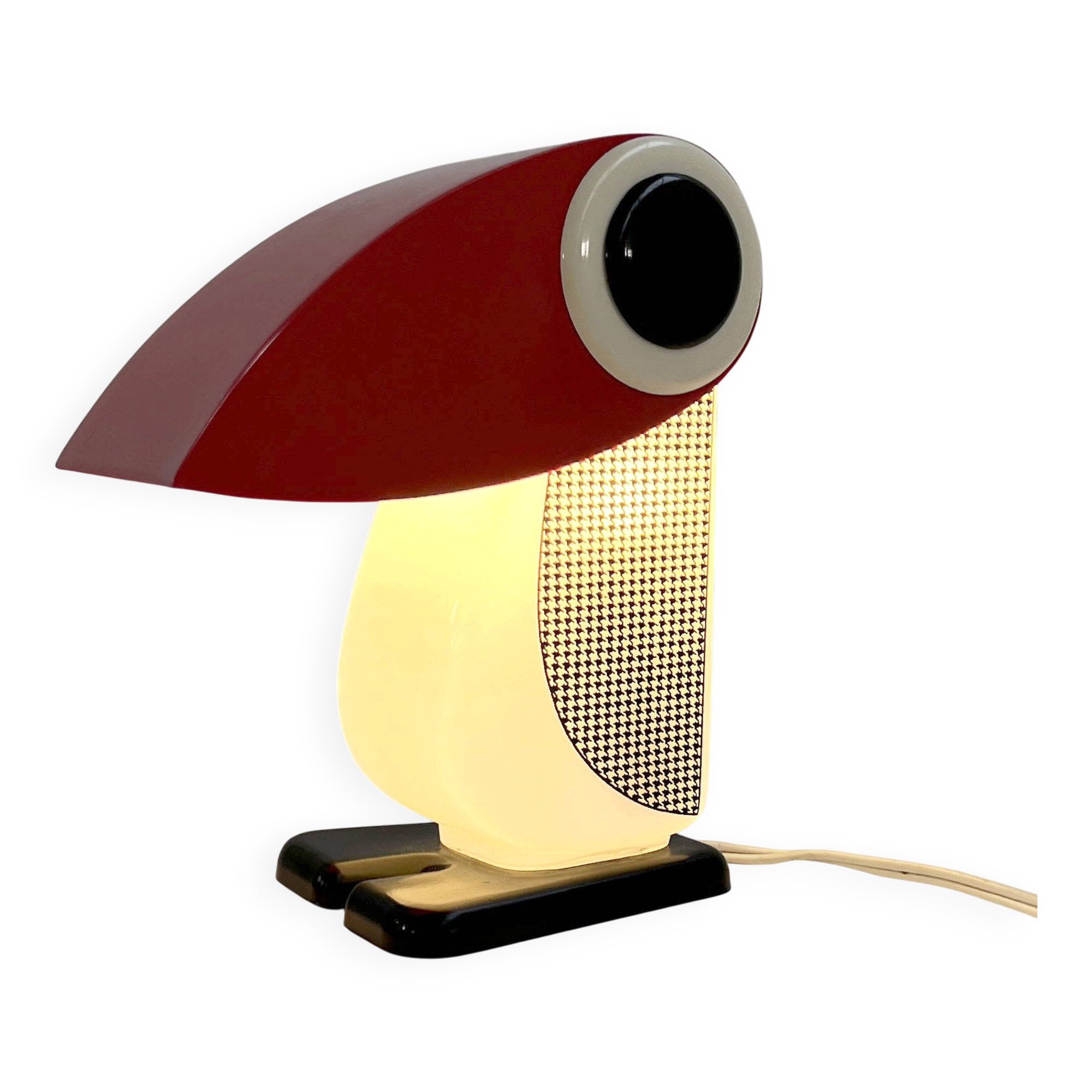 Penguin table lamp by Fernando Cassetta for Tacman, 1970
