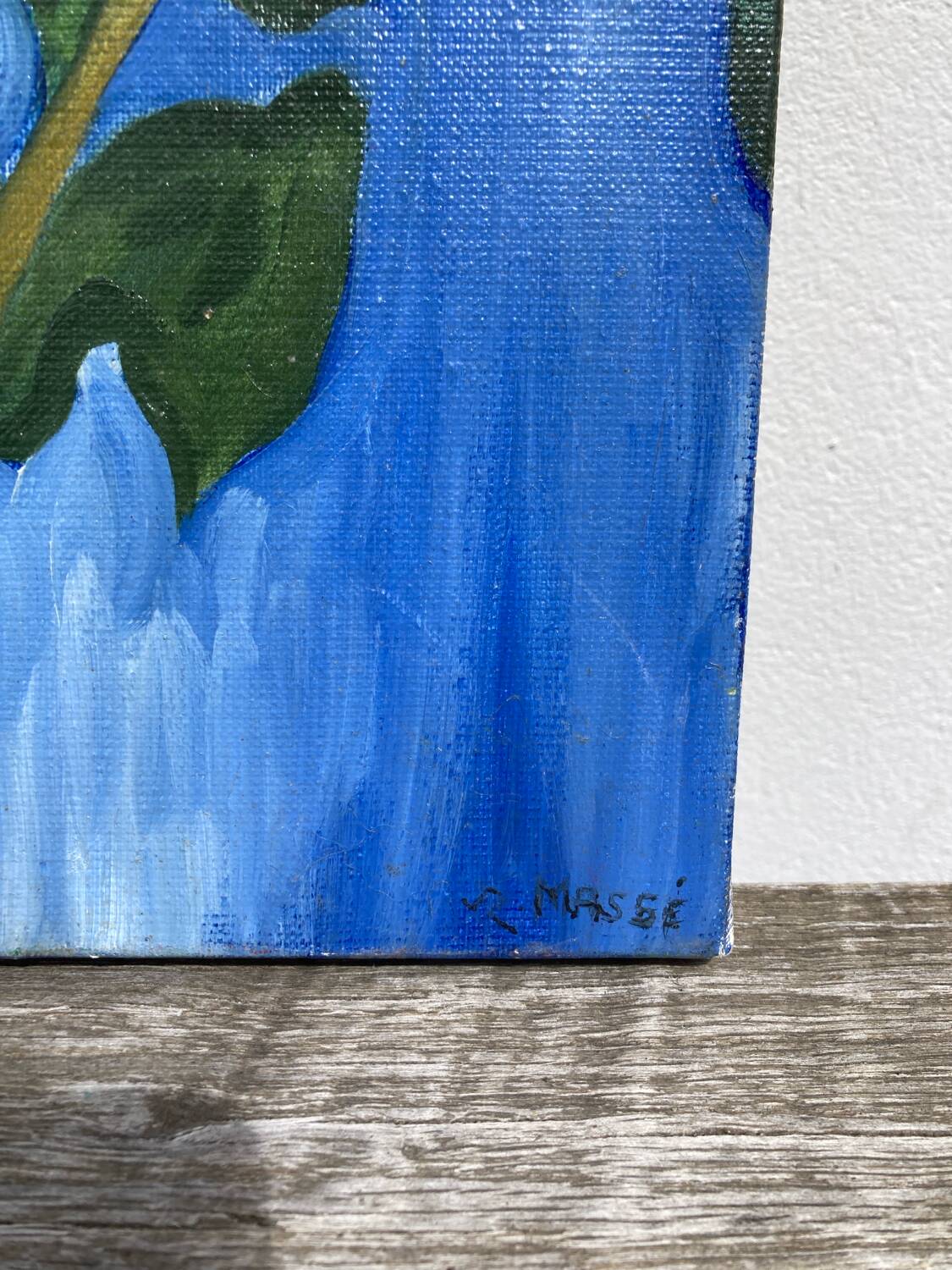 Painting, oil on canvas flowers