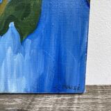 Painting, oil on canvas flowers