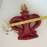 Stylized ceramic décor lamp foot