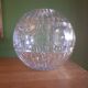 Vase boule en cristal taillé (