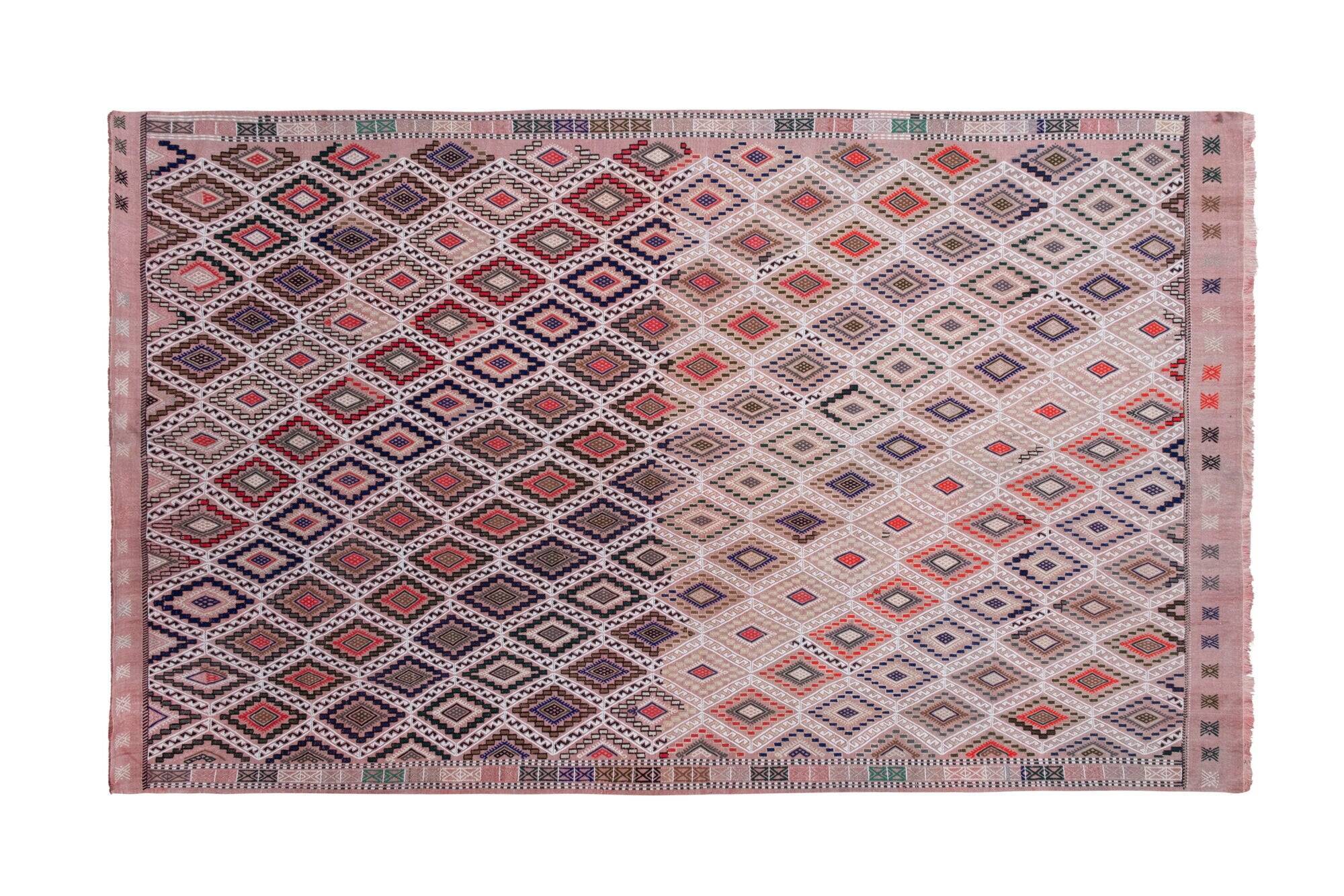 Vintage Turkish kilim, handwoven, 177x292 cm.