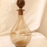 Carafe flacon boule verre ambré