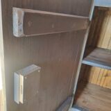 1930s Grey Patina Pine Garage Workbench