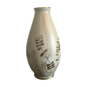 Vase art déco en céramique - peint