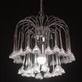 Set of 2 Julia Roberts, Vintage White Murano Chandelier, 1980s