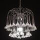Set of 2 Julia Roberts, Vintage White Murano Chandelier, 1980s