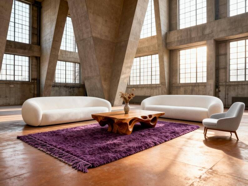 Authentic handwoven Berber rug, size 2/3 m.