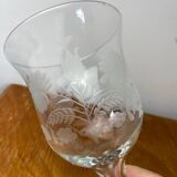 Coupe en verre en forme de calice