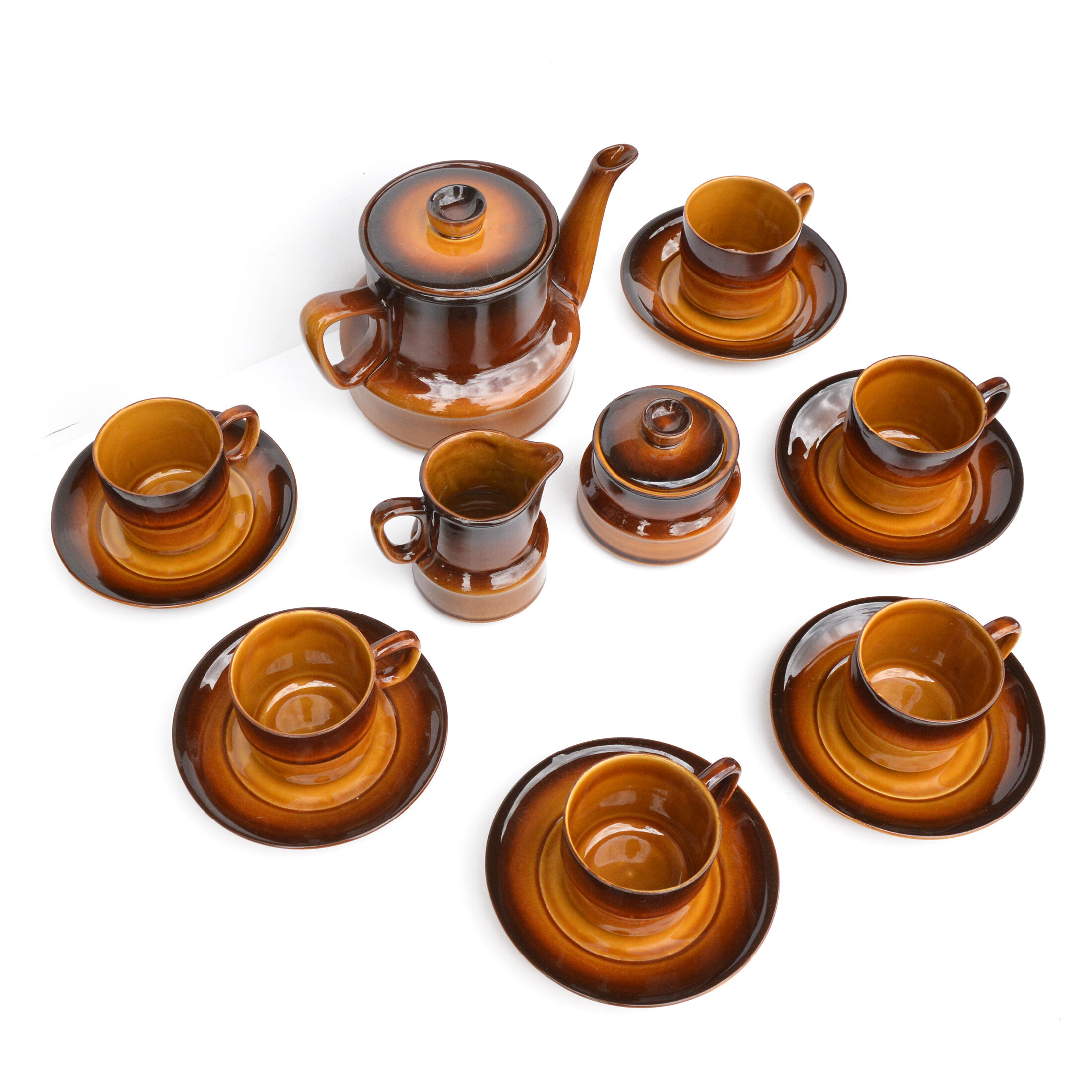 Porcelite coffee service ANIA designed by K. Kowalski, Zakłady Porcelitu Stolowego "Tułowice", Polan