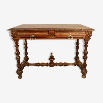Louis XIII style writing table with Putti decoration