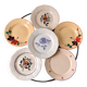Lot de 6 assiettes plates dépareillées digoin sarreguemines modèle "ginette" & autre années 40-50