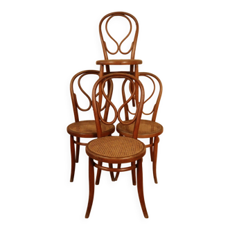Set of 4 "Oméga" bistro chairs n°20