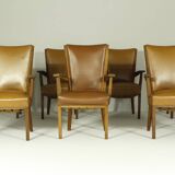 Armchairs by H. Wouda for H. Pander & Zn., 1920s, Set of 7