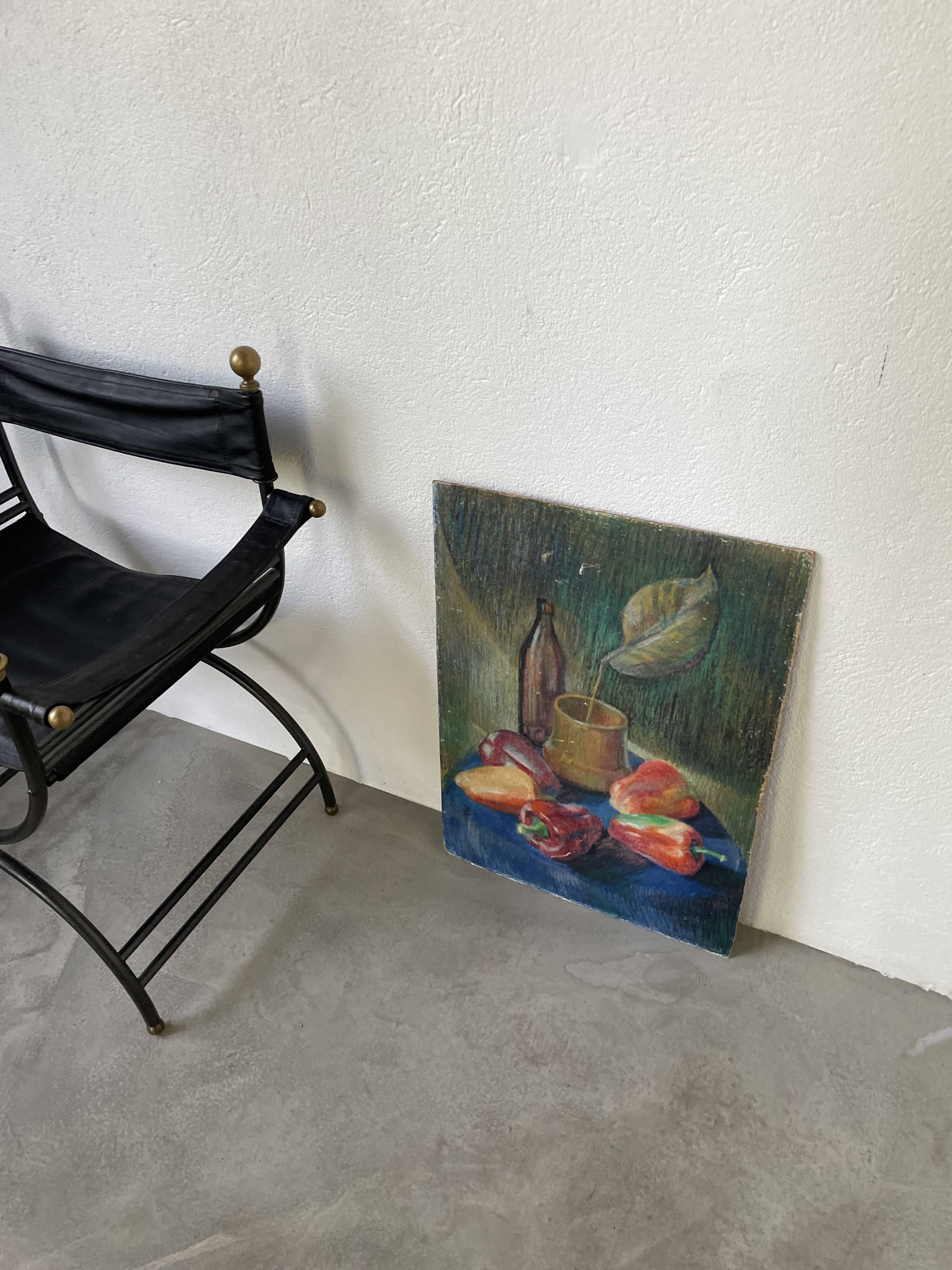 Oil pastel still life 1970