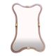 Miroir en verre de style Murano, miroir design – Simoeng, rose et