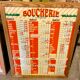 Panneau prix boucherie