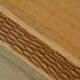 Coffee table Ecart International by Andrée Putman model "crossing" oak wood