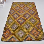 Small Oushak Vintage Kilim Rug sku 1985
