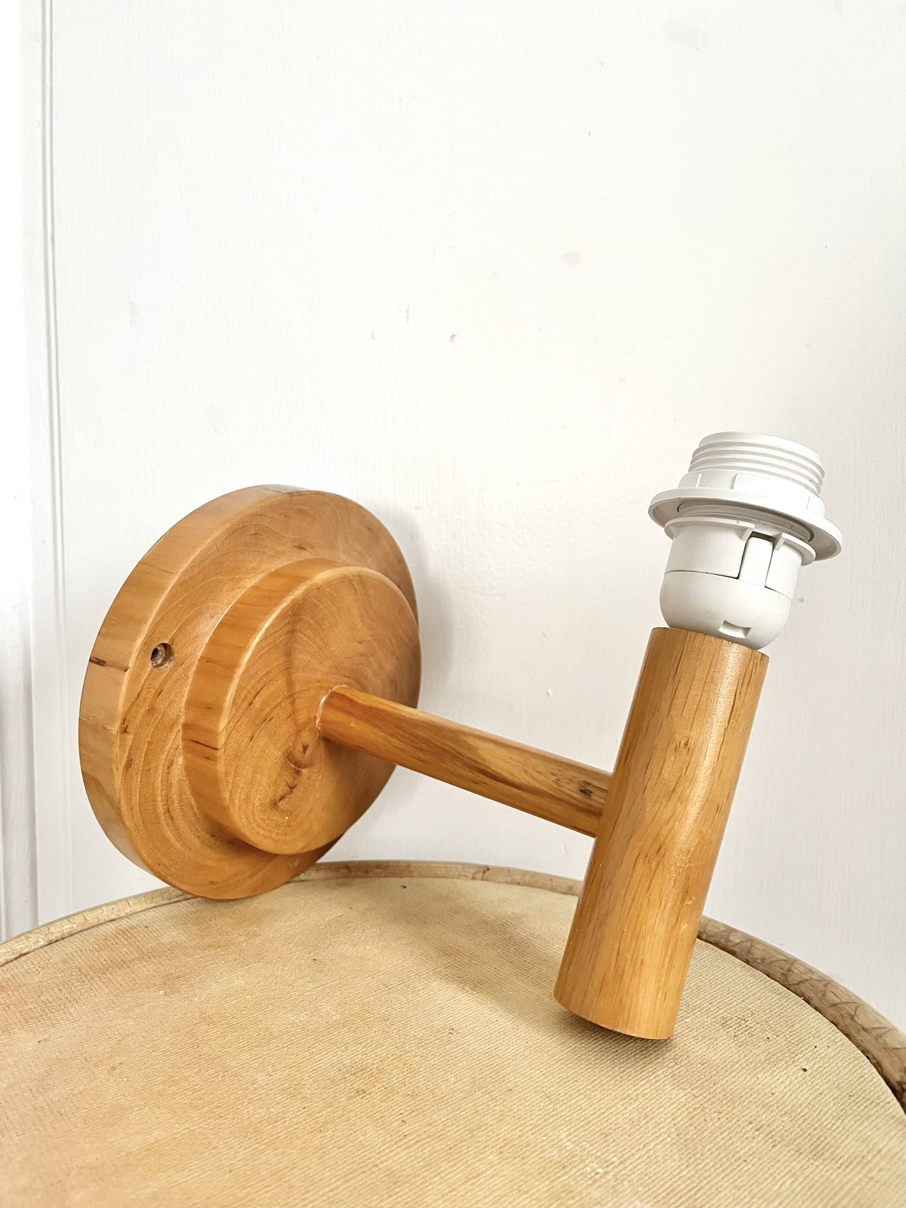 Wooden wall light Italy IMT 80s