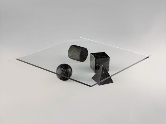 "Metafora" coffee table by Massimo Vignelli