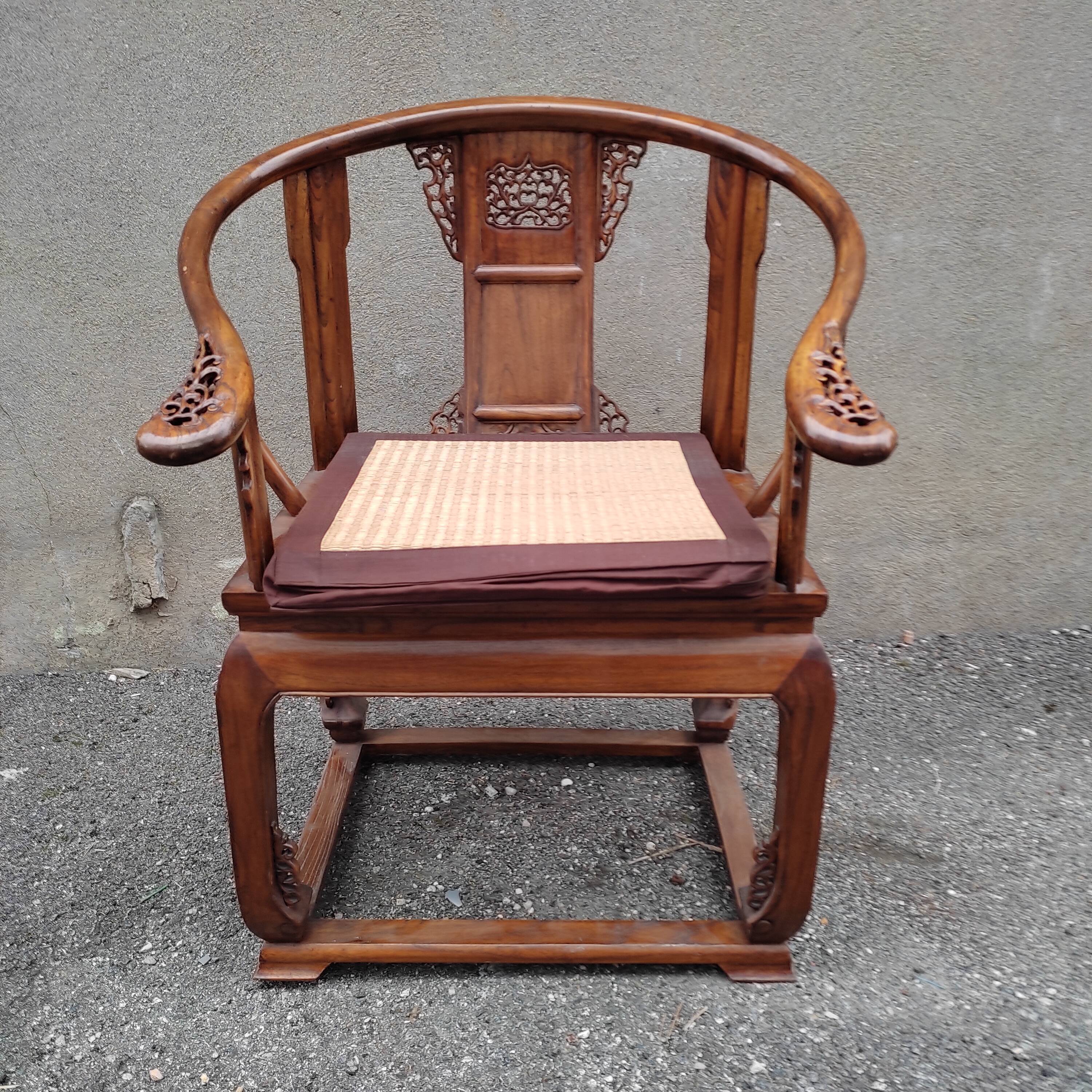 Chinese horseshoe armchair