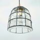 Mid-century iron & clear glass ceiling lamp/pendant from limburg, germany, 1960s