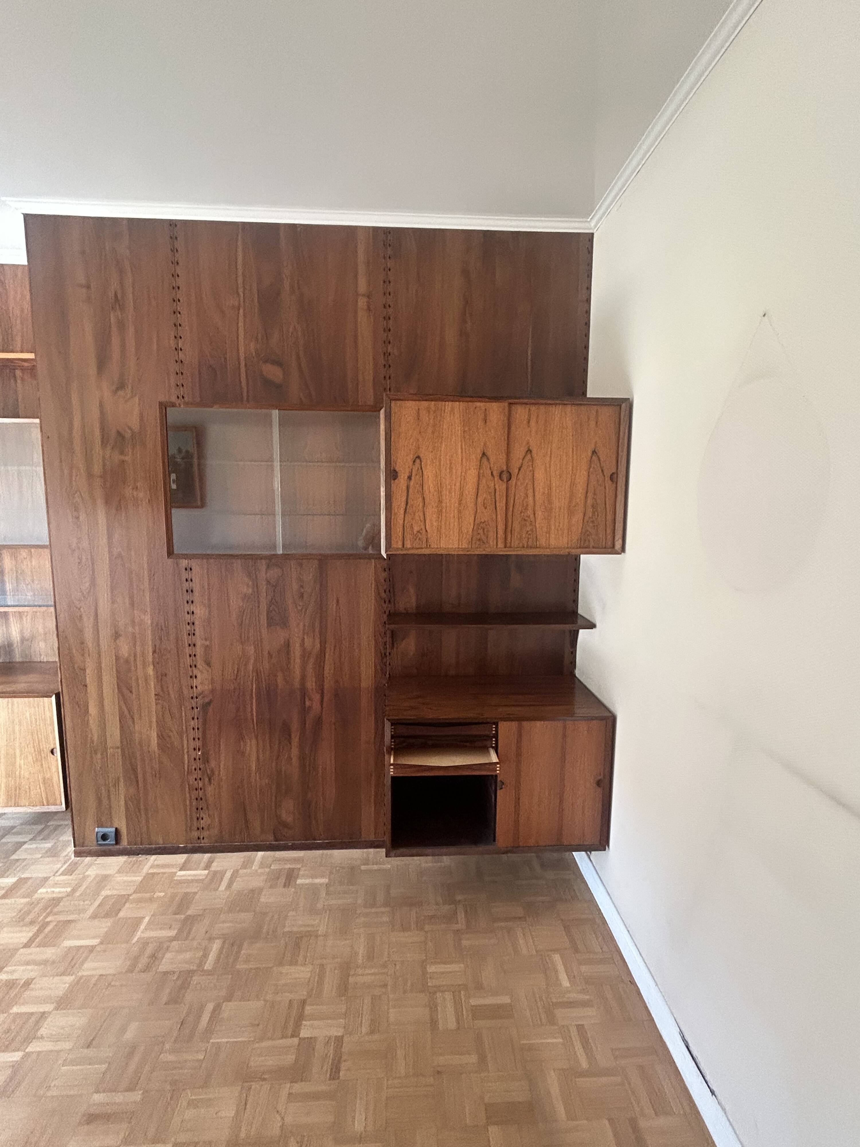 Bibliothèque palissandre début années 60 roche bobois